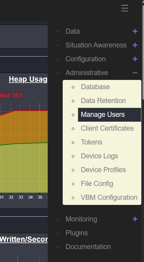 TAKSERVER Navigation Menu